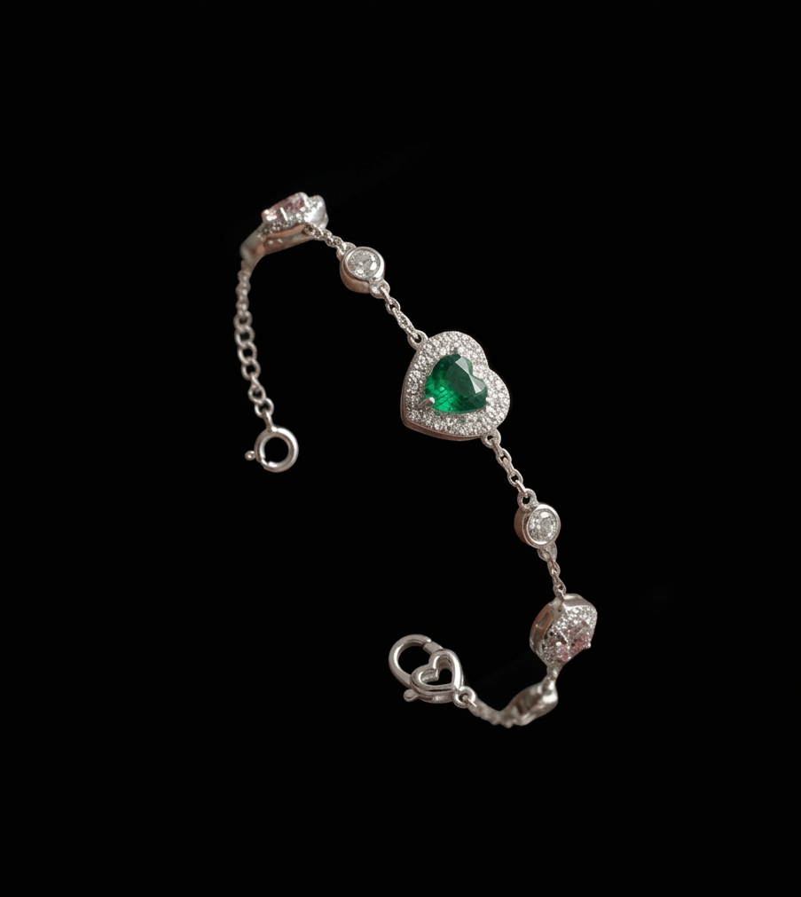 PULSEIRA CORAÇÃO - VERDE AGUÁ - Imagem 4